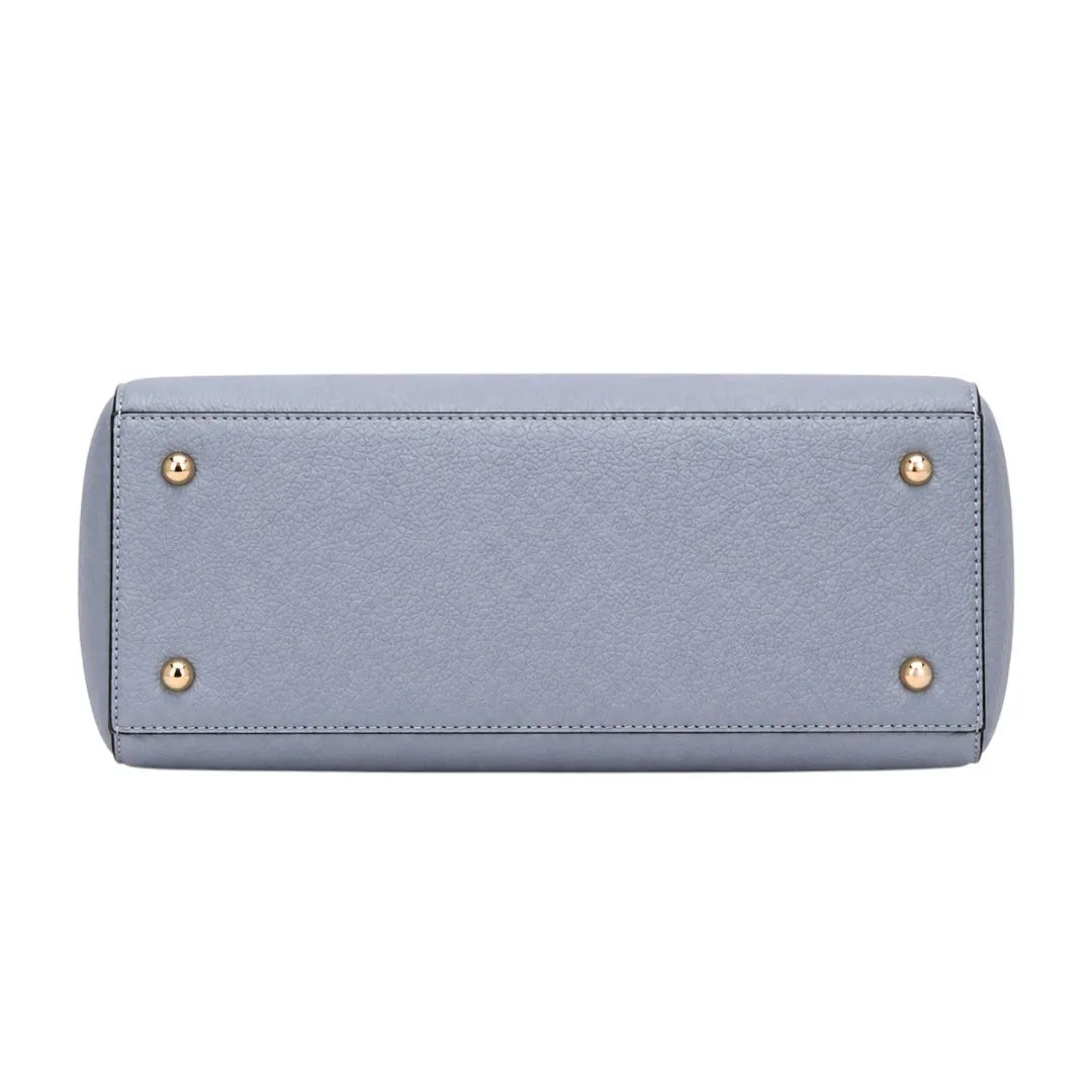 Baglio Elegant Sky Blue Structured Handbag for Women