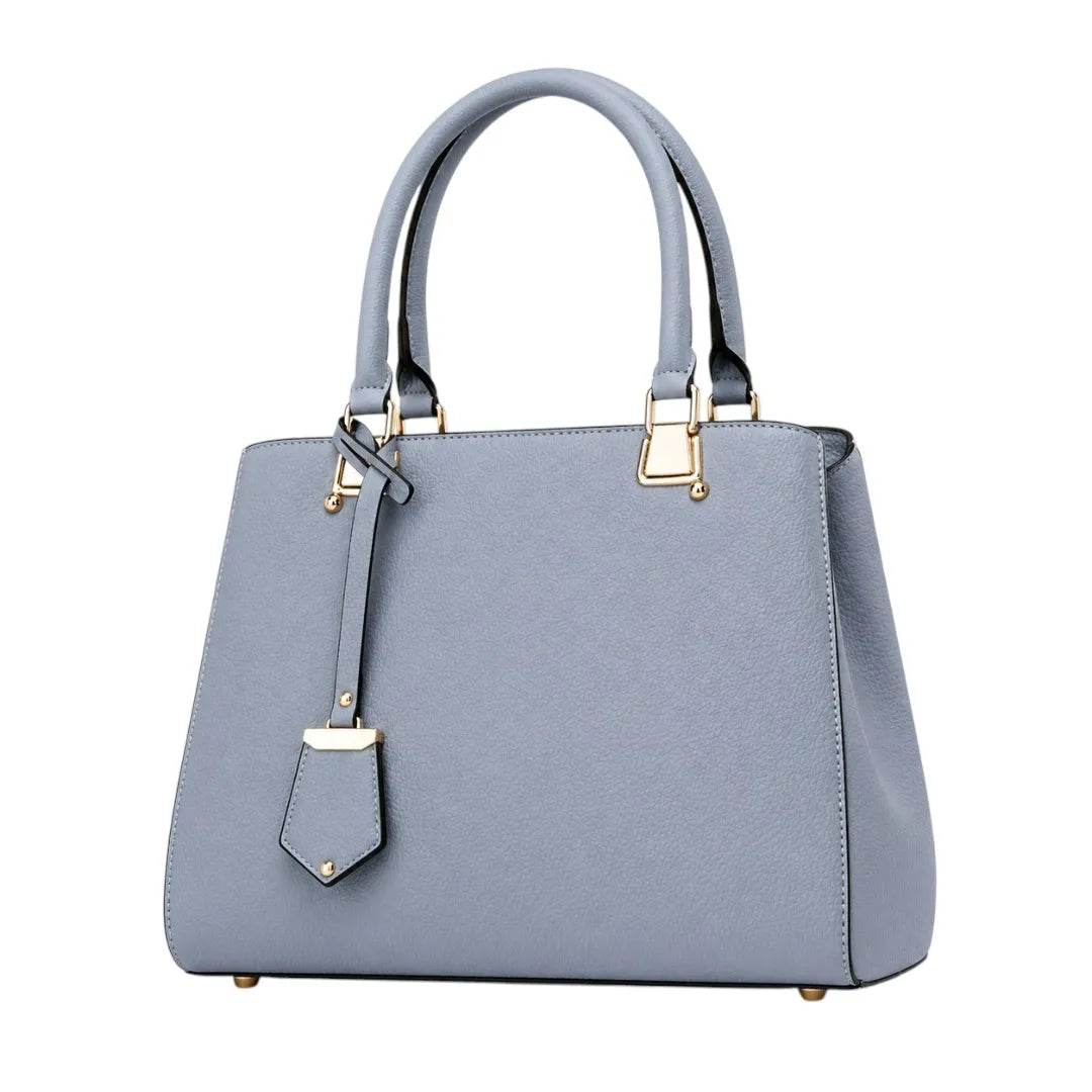 Baglio Elegant Sky Blue Structured Handbag for Women