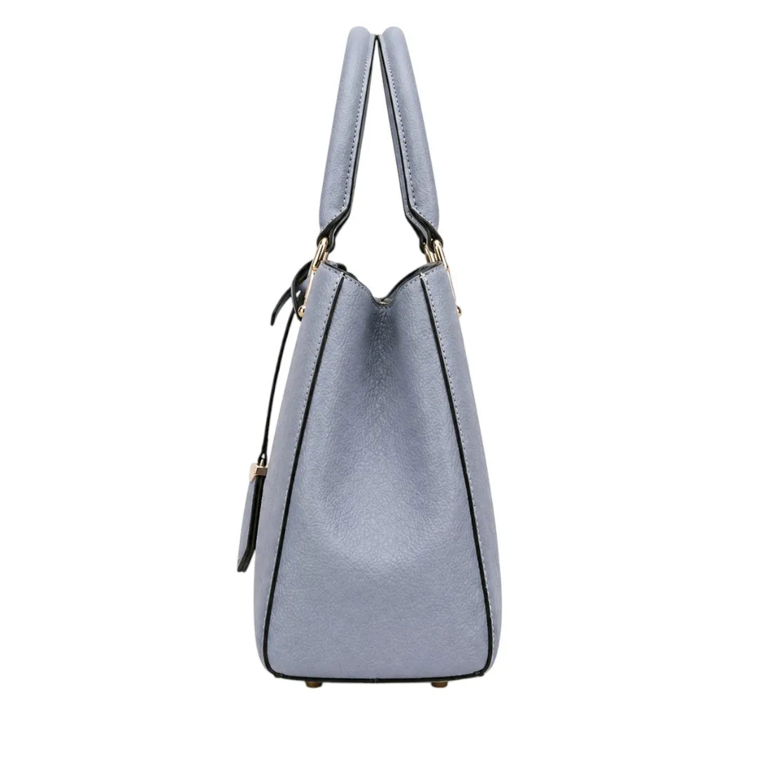 Baglio Elegant Sky Blue Structured Handbag for Women
