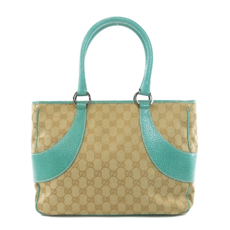 Women Gucci bags with a zip - around closure for securityWomen Gucci bags with a zip - around closure for securityGucci 113011 GG Tote Bag Canvas Leather Ladies