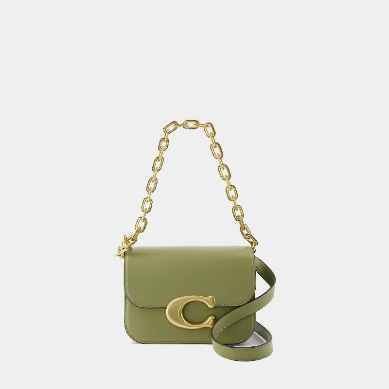 Designer bags with gold hardwareIdol Shoulder Bag - Coach - Leather - Green