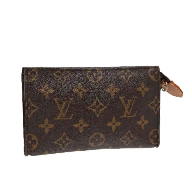 Louis Vuitton crossbody bags with a woven leather strap for textureLOUIS VUITTON Monogram Bucket PM Accessory Pouch Vintage LV Auth 85078