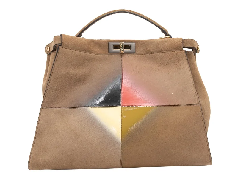 Yves Saint Laurent bags in vibrant colorsTan & Multicolor Fendi Peekaboo Painted Handbag