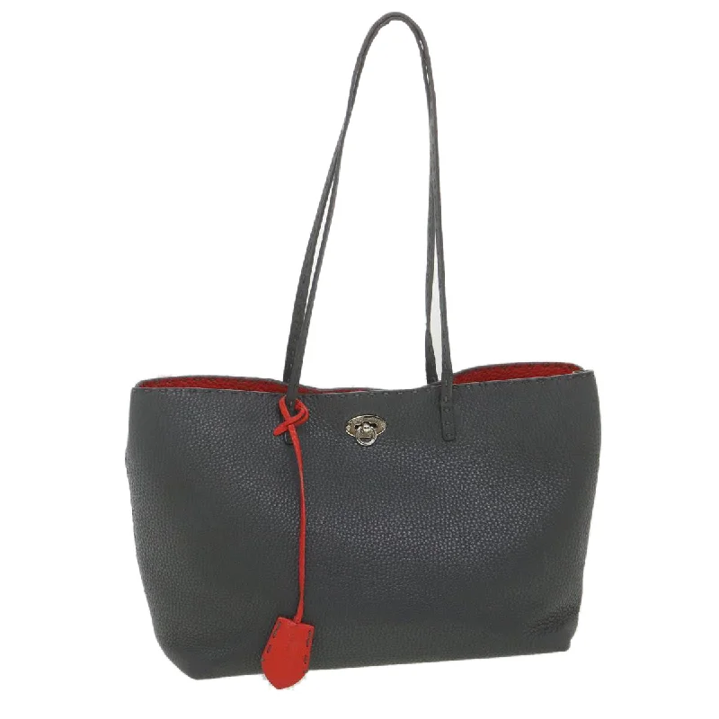 Ladies Goyard Artois bags with a star - shaped charm for a playful and trendy touchFENDI Celeria Tote Bag Leather Gray  bs4608