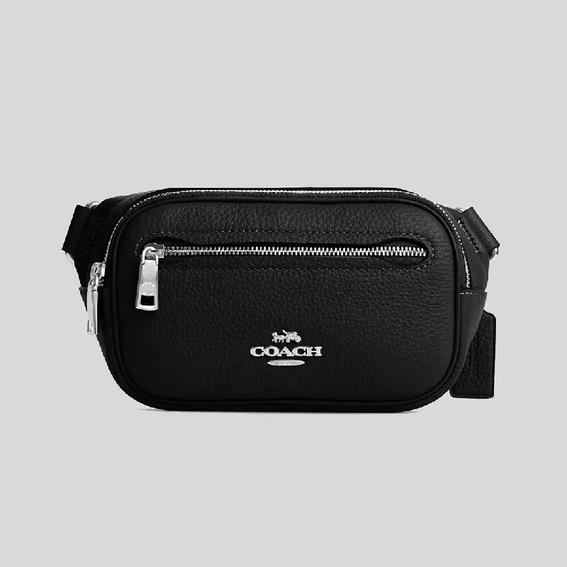 Designer bags with detachable strapsCOACH Elias Mini Belt Bag Black CR190