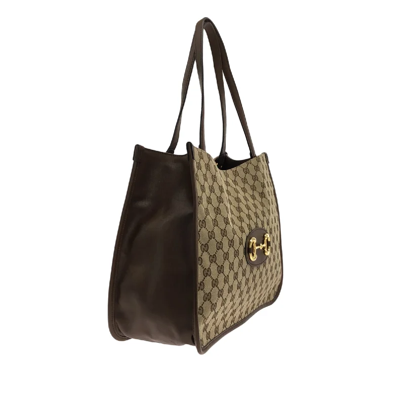 Gucci backpacks for women with a multi - pocket designGucci backpacks for women with a multi - pocket designBrown Gucci GG Canvas Horsebit 1955 Tote Bag