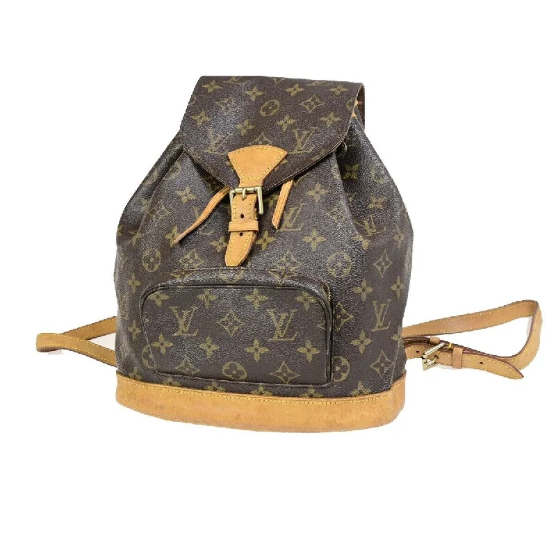 Louis Vuitton handbags with a metal - framed clasp for durabilityLOUIS VUITTON Montsouris MM Backpack