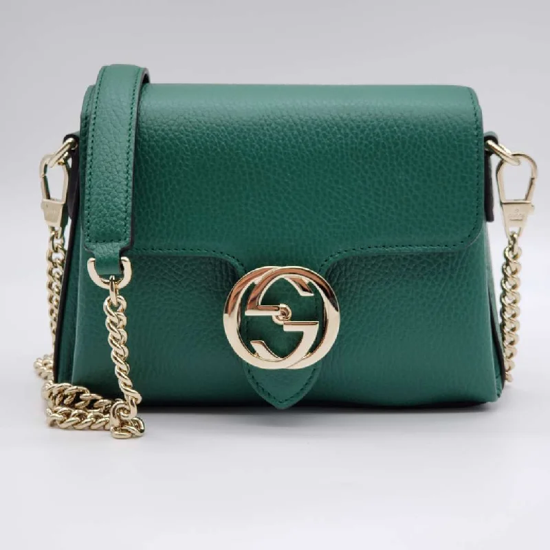 Gucci handbags for women with a beaded trimGucci handbags for women with a beaded trimGucci GG Interlocking Green Crossbody and Shoulder Bag