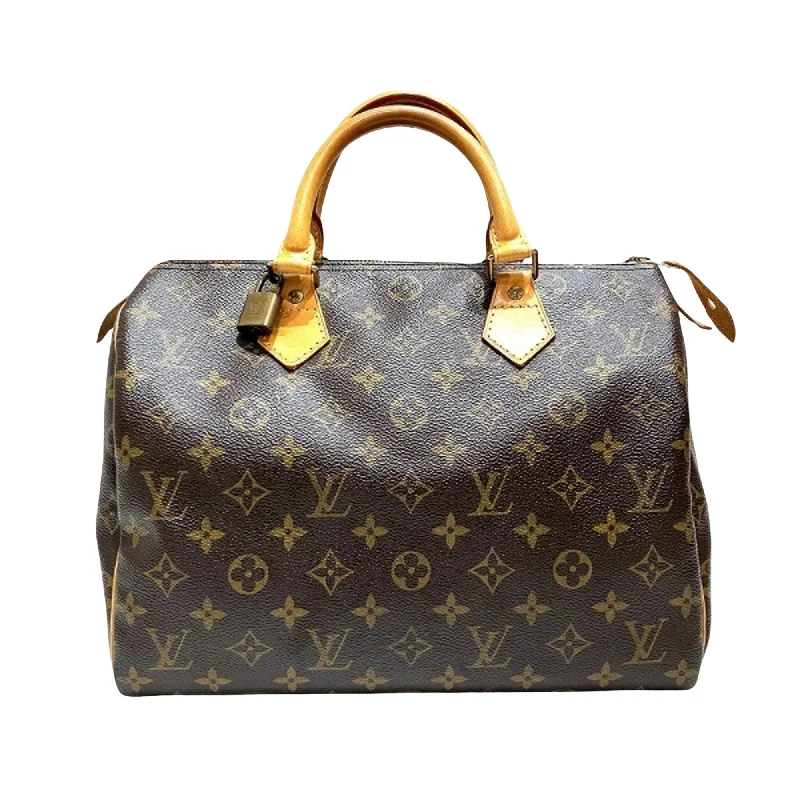 Louis Vuitton Alma bags with a leather - wrapped handle for a luxurious feelLOUIS VUITTON Speedy Handbag