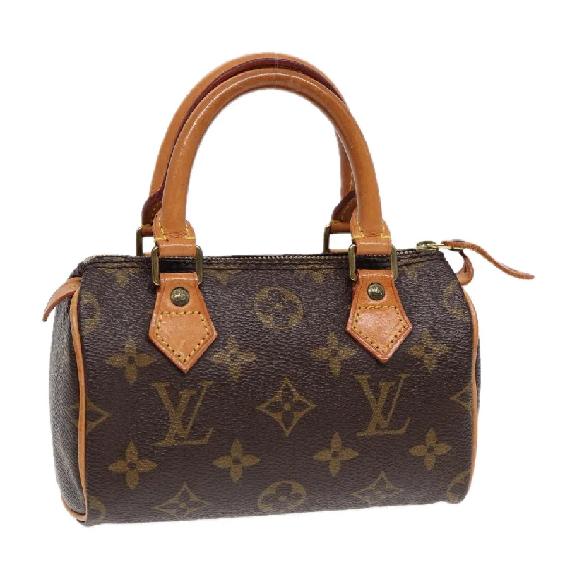 Louis Vuitton Alma bags with a monogram - embossed leather surfaceLOUIS VUITTON Monogram Mini Speedy Hand Bag M41534 LV Auth ki4738