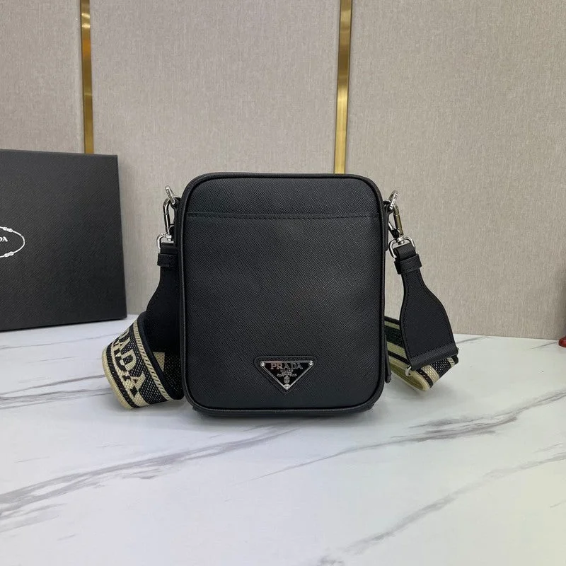 Prada crossbody bags with a woven leather strap for a unique textureWhimsy Finds - Prada Bags - 155