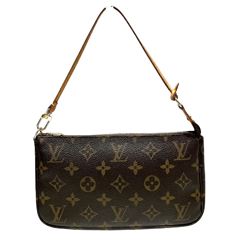 Louis Vuitton Petite Malle bags with a hard - shell structure for uniquenessLOUIS VUITTON Pochette Accessoire Clutch Bag