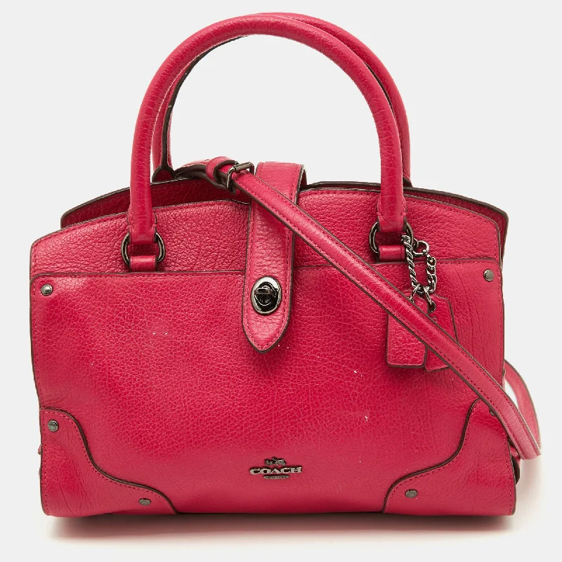 Mini bags for evening outPink Leather Mercer 24 Satchel