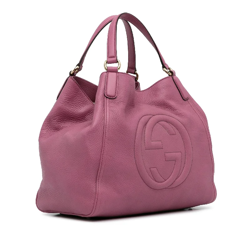 Gucci backpacks for women with a multi - pocket designGucci backpacks for women with a multi - pocket designPink Gucci Medium Soho Cellarius Tote