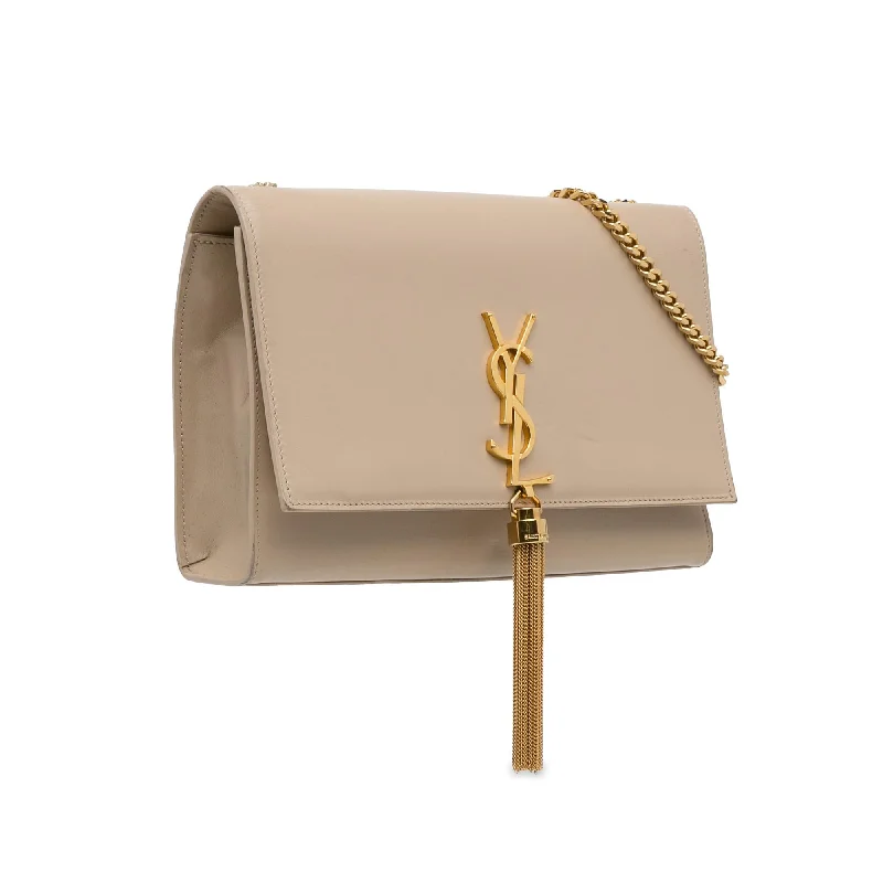 Yves Saint Laurent bags with bold metallic accentsSaint Laurent Medium Monogram Kate Tassel Crossbody (SHG-hMp8RC