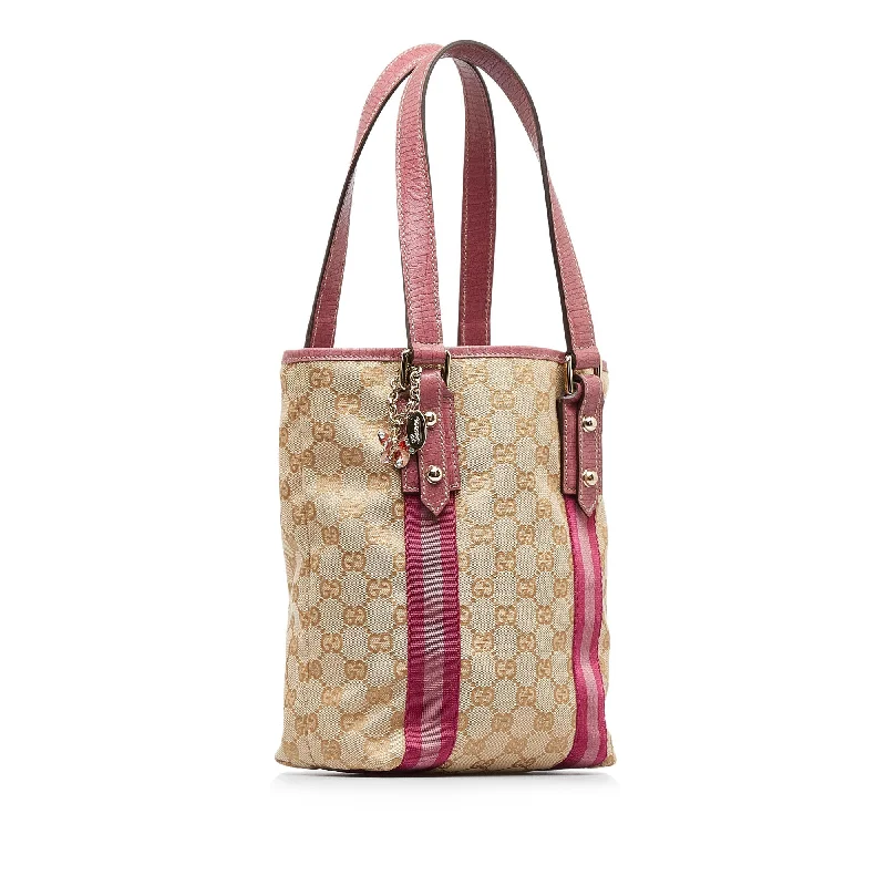 Ladies Gucci shoulder bags with a single - handle designLadies Gucci shoulder bags with a single - handle designBrown Gucci GG Canvas Jolicoeur Tote Bag