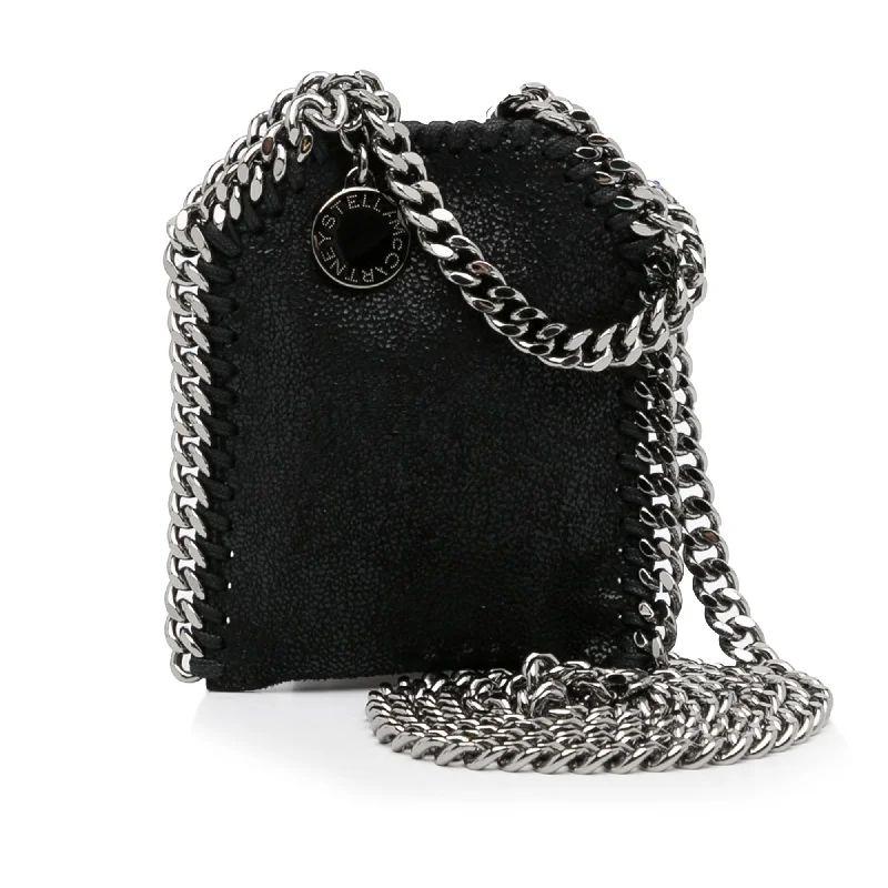 Yves Saint Laurent mini bags with chain strapsBlack Stella McCartney Micro Falabella Tote Satchel