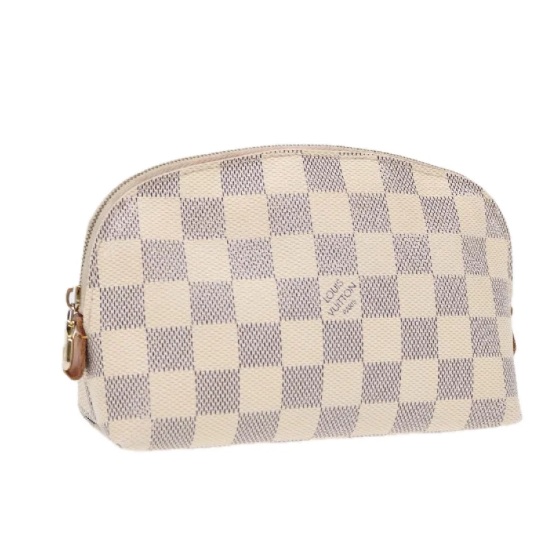 Louis Vuitton Twist bags with the iconic LV - turnlock closureLOUIS VUITTON Damier Azur Pochette Cosmetic PM Pouch N60024 LV Auth 87344