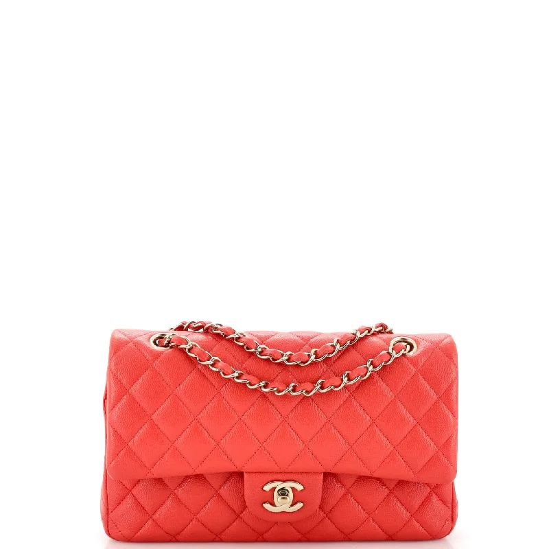 Classic Double Flap Bag Quilted Caviar Medium