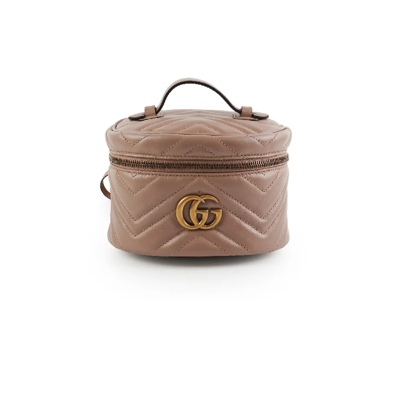 Women Gucci bags with a magnetic snap closure for easy accessWomen Gucci bags with a magnetic snap closure for easy accessGucci Small Vanity Backpack Beige Backpack