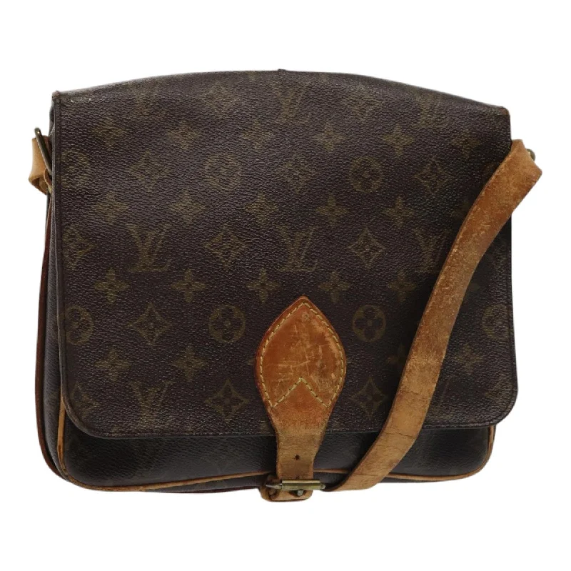 Louis Vuitton tote bags with a double - handle and shoulder - strap optionLOUIS VUITTON Monogram Cartouchiere GM Shoulder Bag M51252 LV Auth bs17000