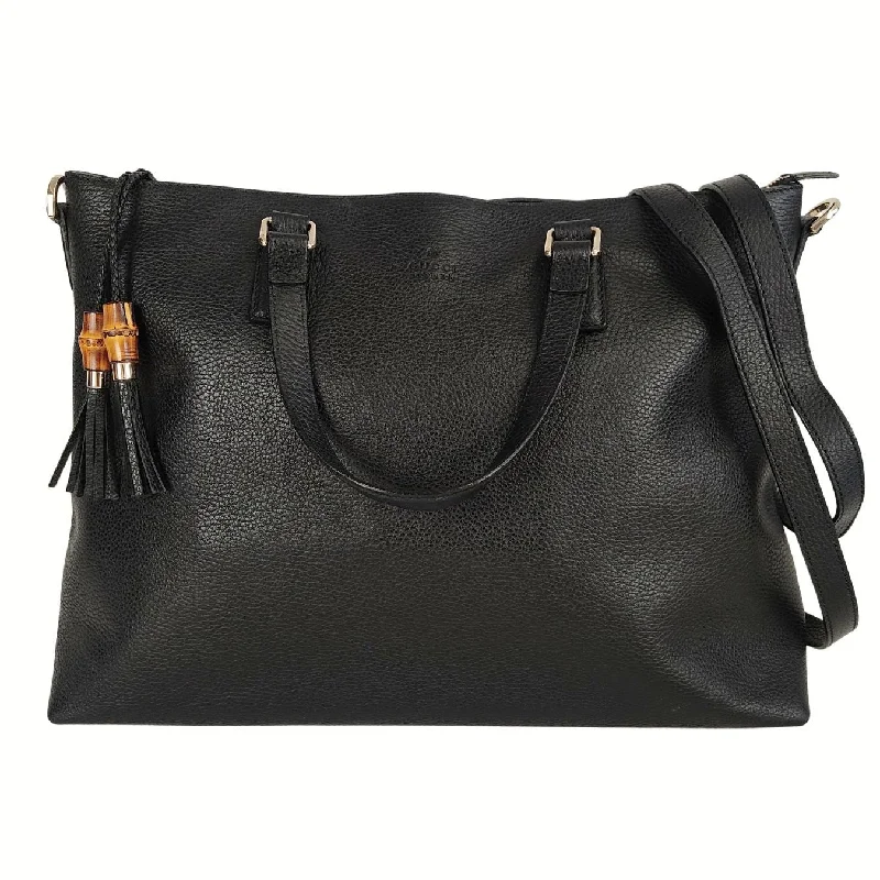 Women Gucci bags with a detachable mirror insideWomen Gucci bags with a detachable mirror insideGucci Bamboo Shopper maxi shoulder Bag in black leather