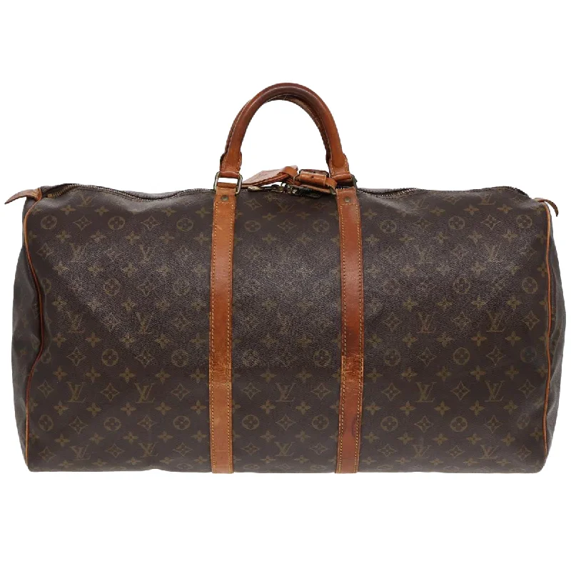 Louis Vuitton tote bags with a printed LV logo on the front for brand visibilityLOUIS VUITTON Keepall 60 Travel