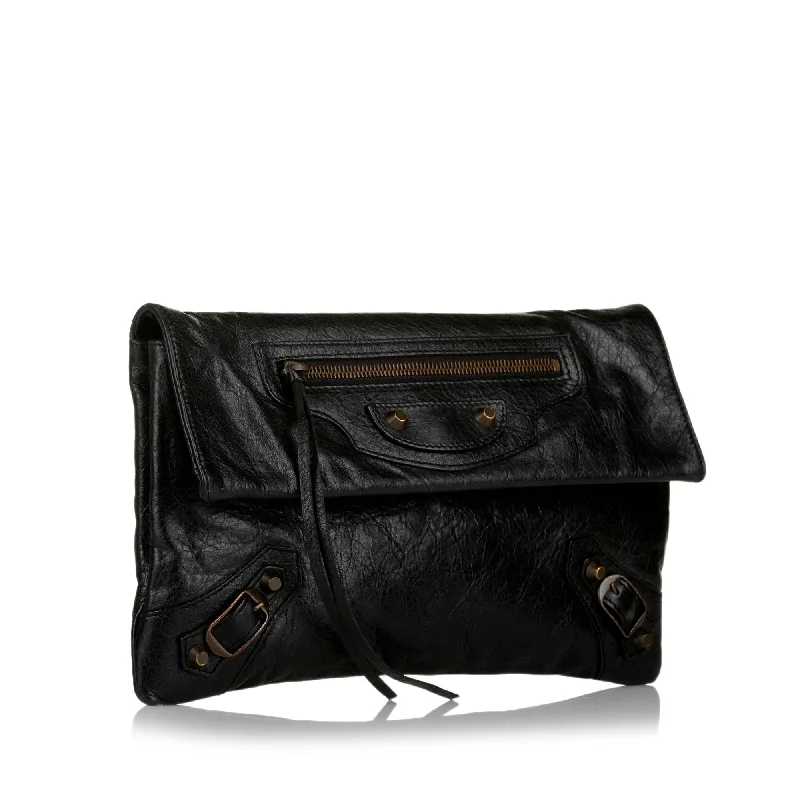 Balenciaga Motocross Classic Envelope Clutch Bag (SHG-33319)