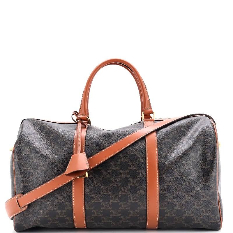 Yves Saint Laurent bags for casual everyday wearTravel Duffle Bag Triomphe Coated Canvas Medium