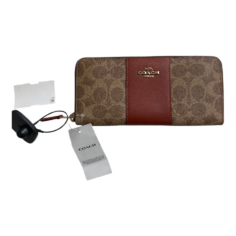 Luxury bags with exotic skinsWallet Designer By Coach, Size: Large