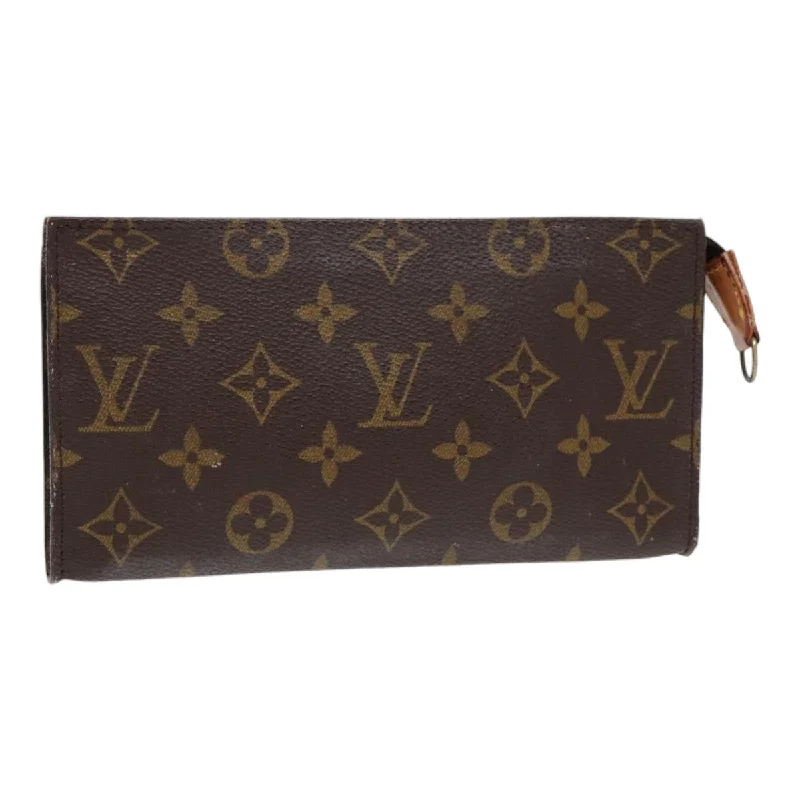 Louis Vuitton bags with a magnetic snap closure for easy accessLOUIS VUITTON Monogram Bucket GM Pouch Accessory Pouch LV Auth yk14282