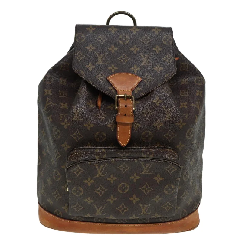 Louis Vuitton tote bags with a water - resistant coating for outdoor useLOUIS VUITTON Montsouris Backpack