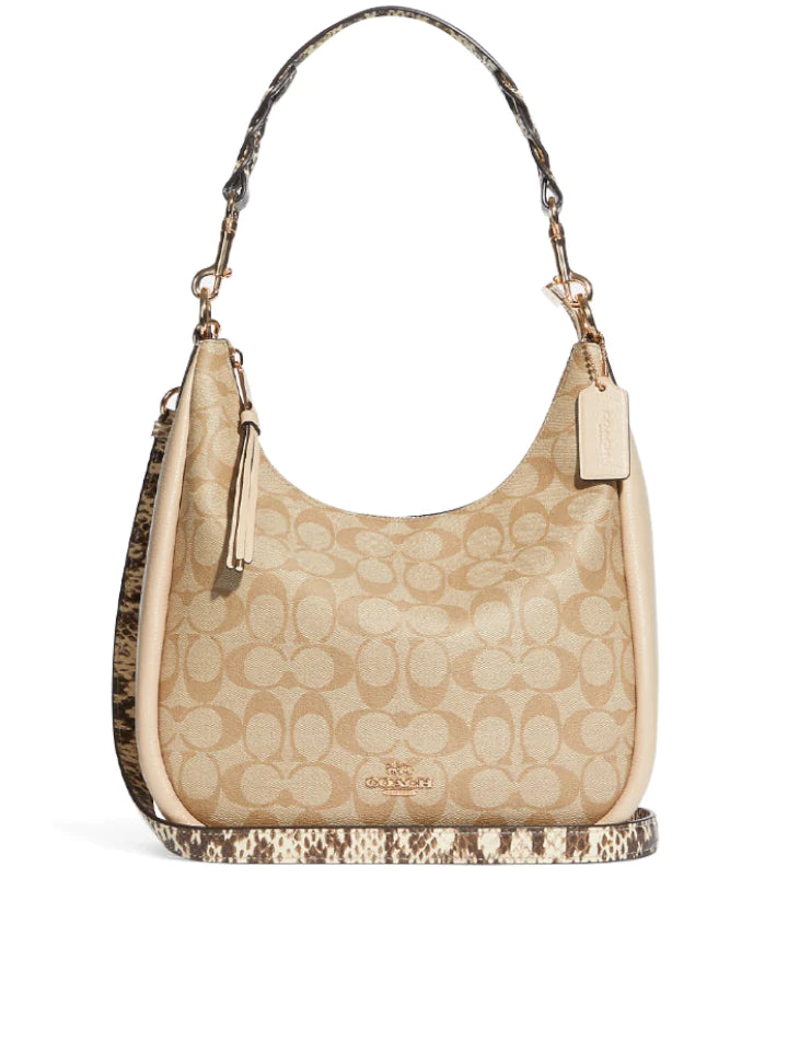 Best-selling designer bags 2025Coach Jules Hobo In Signature Canvas Light Khaki/Ivory Multi