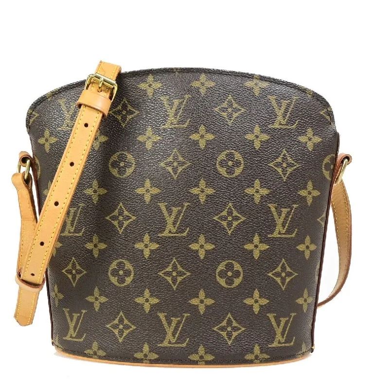 Louis Vuitton tote bags with a water - resistant coating for outdoor useLOUIS VUITTON Drouot Shoulder Bag