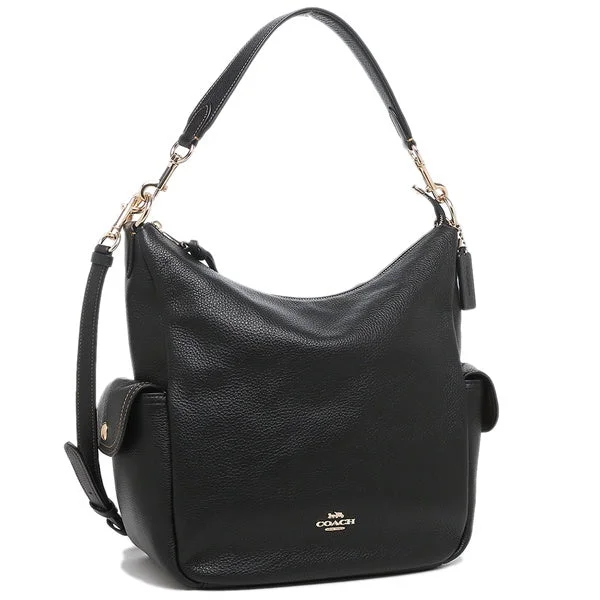 High-end designer bags for menCoach Shoulder Bag Black Ladies 6152 IMBLK