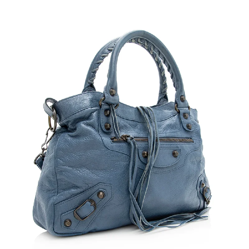 Balenciaga Arena Agneau Classic Town Satchel (SHF-20576)