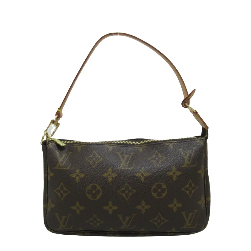 Louis Vuitton crossbody bags with a woven leather strap for textureLOUIS VUITTON Pochette Accessoire Clutch Bag