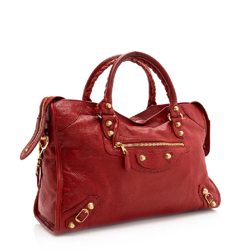 Balenciaga Agneau Giant 12 City Satchel (SHF-20898)