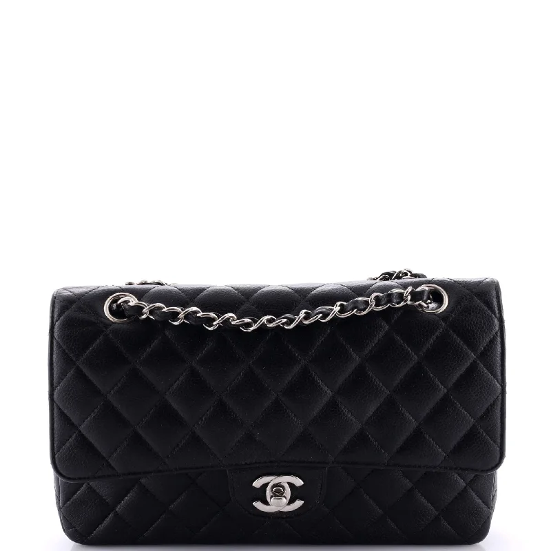 Yves Saint Laurent bags for a chic, modern styleClassic Double Flap Bag Quilted Caviar Medium