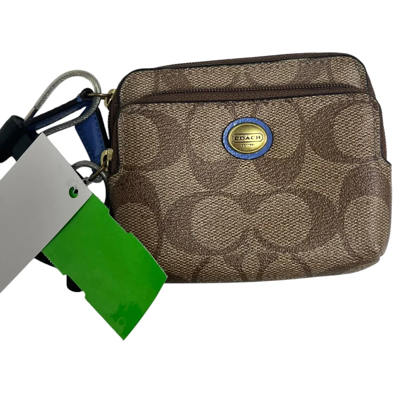 Designer bags with gold hardwareWallet Designer By Coach, Size: Small