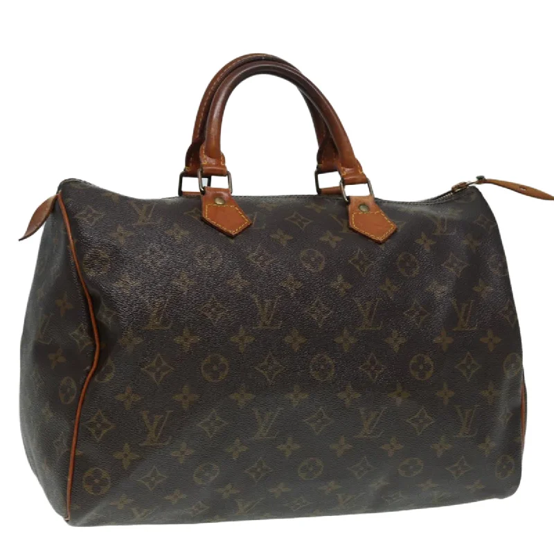 Medium - sized Louis Vuitton tote bags for work and shoppingLOUIS VUITTON Monogram Speedy 35 Hand Bag M41524 LV Auth 73321