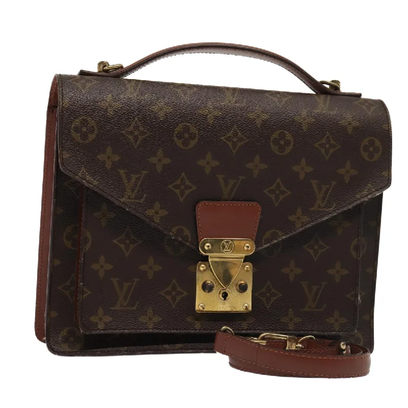 Louis Vuitton crossbody bags with adjustable shoulder straps for comfortLOUIS VUITTON Monogram Monceau 28 Hand Bag 2way M51185 LV Auth 88010