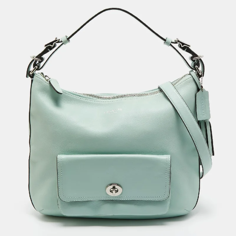 Luxury handbags 2025Mint Green Leather Legacy Courtney Hobo