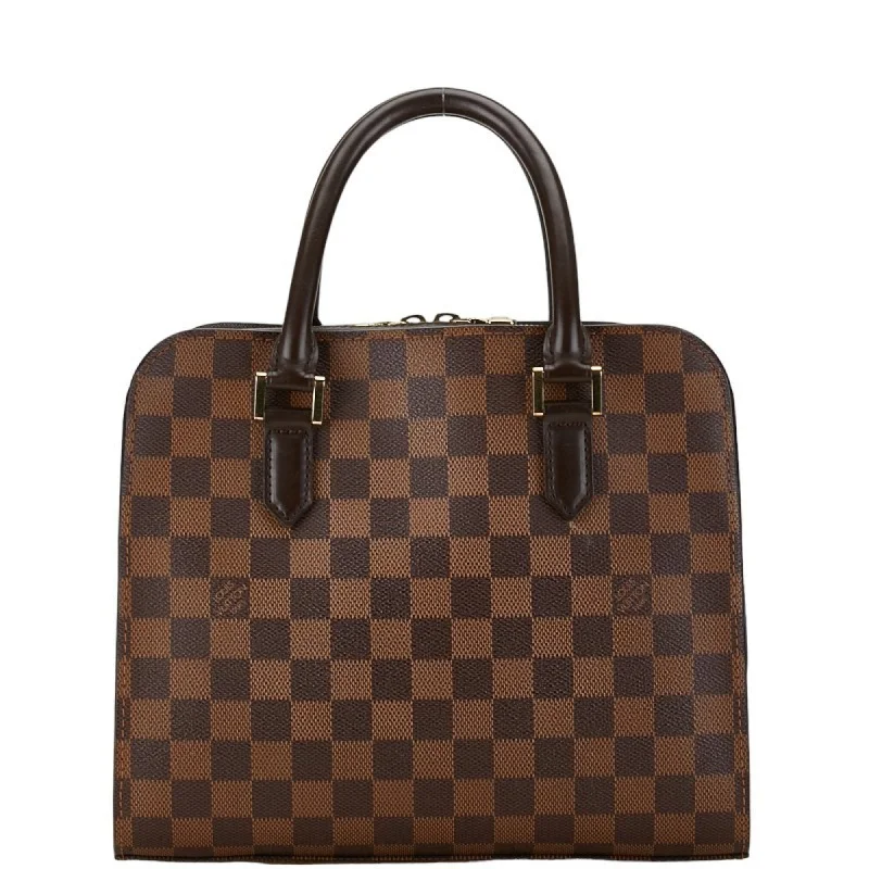 Louis Vuitton bags with a chain - link trim and a leather body for a modern edgeLOUIS VUITTON Triana Handbag