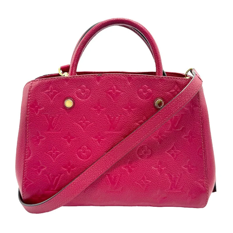 Louis Vuitton tote bags with a spacious interior and multiple pocketsLOUIS VUITTON Montaigne Shoulder Bag