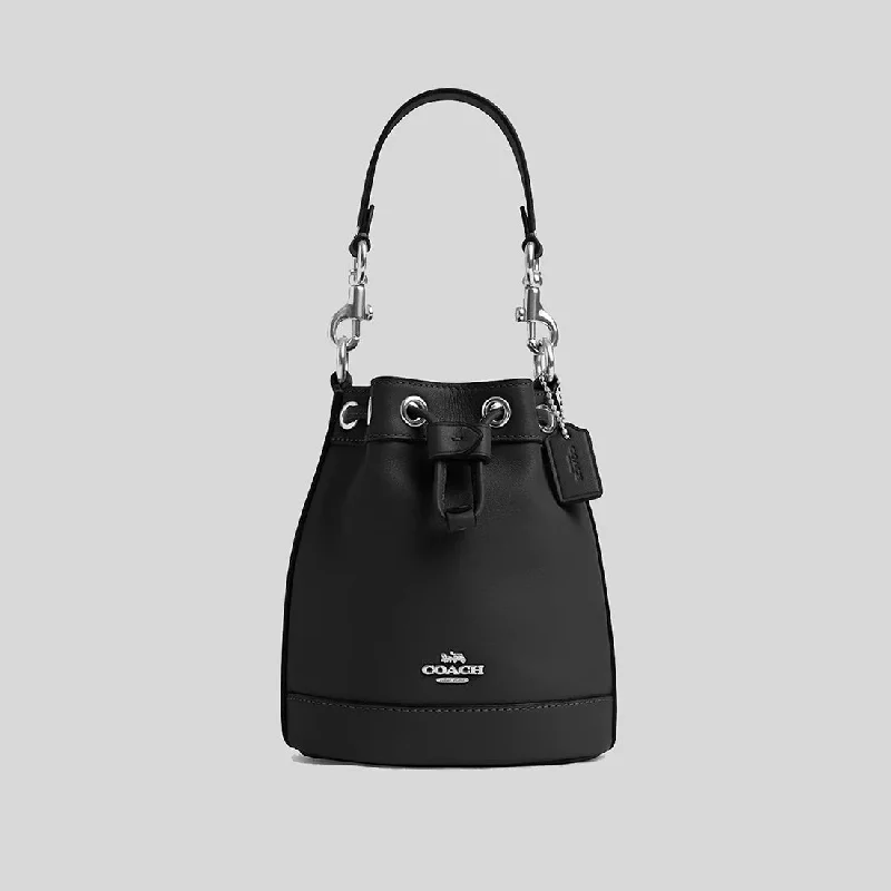 High-end designer bags for menCOACH Mini Bucket Bag Black CR144