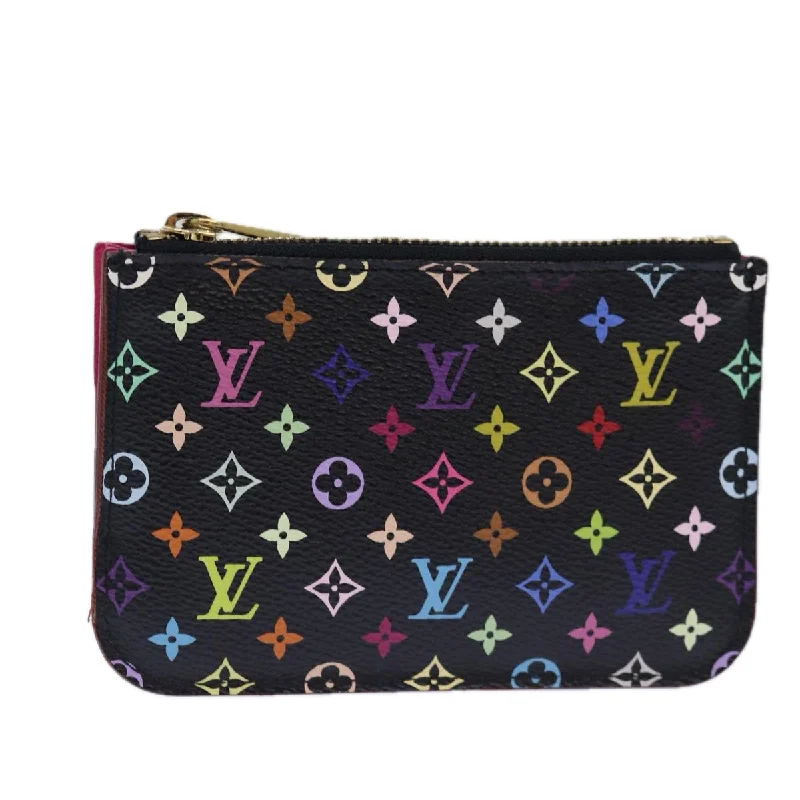 Ladies Louis Vuitton Petite Malle bags with a star - shaped charm for cutenessLOUIS VUITTON Pochette Cles Wallet