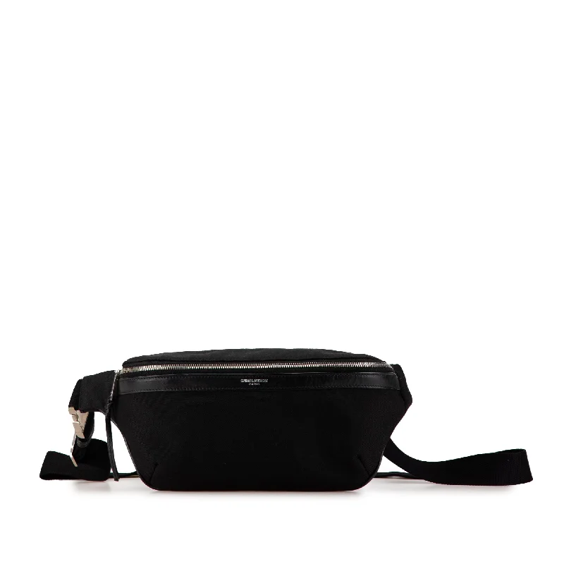 Black Saint Laurent Canvas Classic Belt Bag