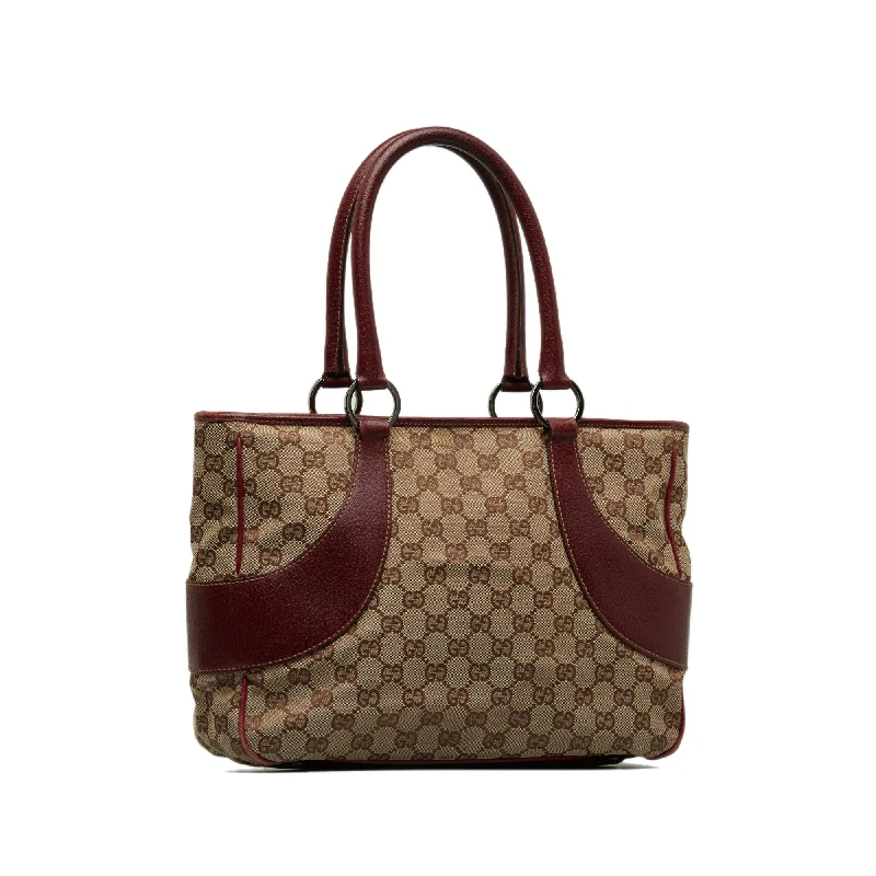 Women Gucci bags with a detachable mirror insideWomen Gucci bags with a detachable mirror insideBrown Gucci GG Canvas Tote Bag