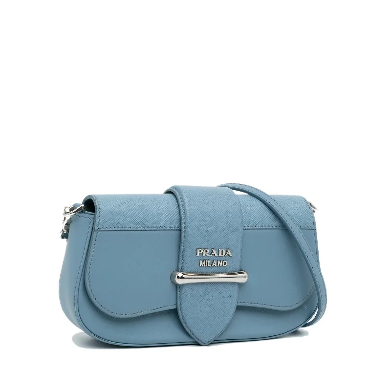 Small - sized Prada Saffiano leather bags for a compact and stylish carryPrada Mini Saffiano Sidonie Crossbody (SHG-BeKWek)